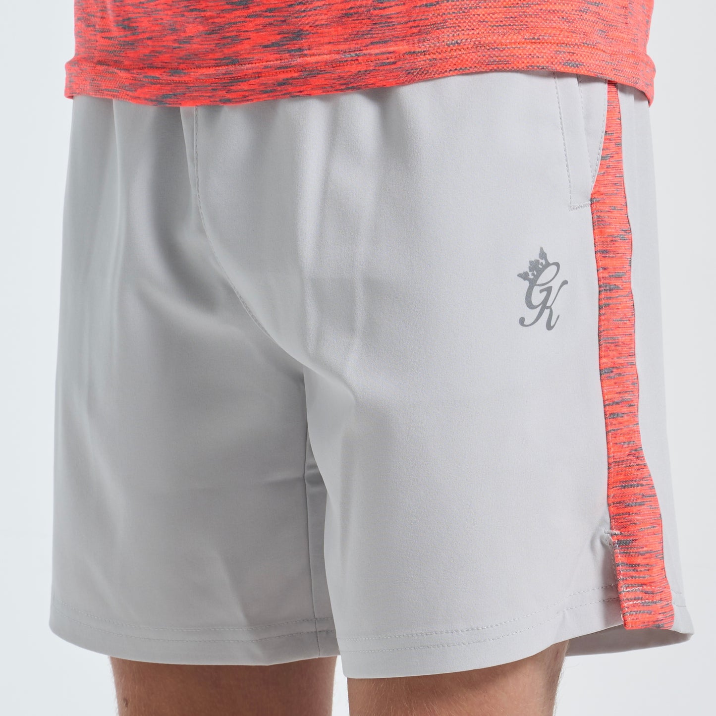 GymKing Seamless Space Dye Set - Coral/Light Grey Grindle (Junior)
