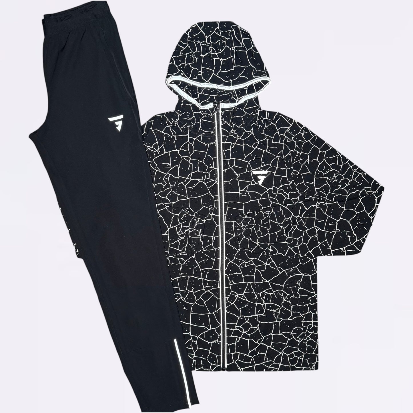 GRIID Set - Windrunner & Bottoms - Concrete / Black