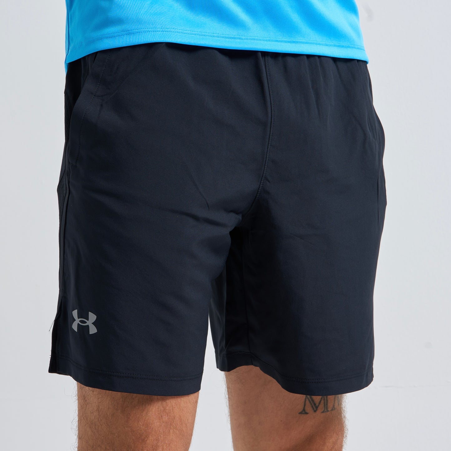 Under Armour Tech / Speed Stride Set - Tee & Shorts - Blue / Black