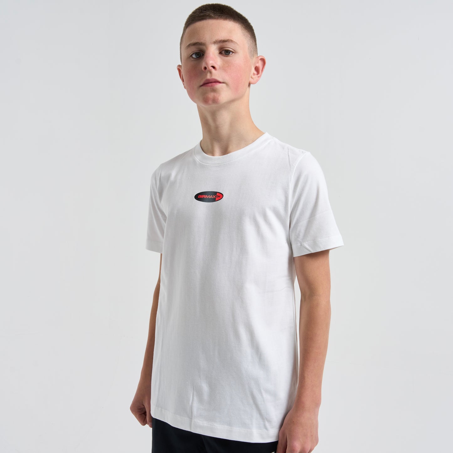 Nike DN Tee - White / Crimson (Junior)