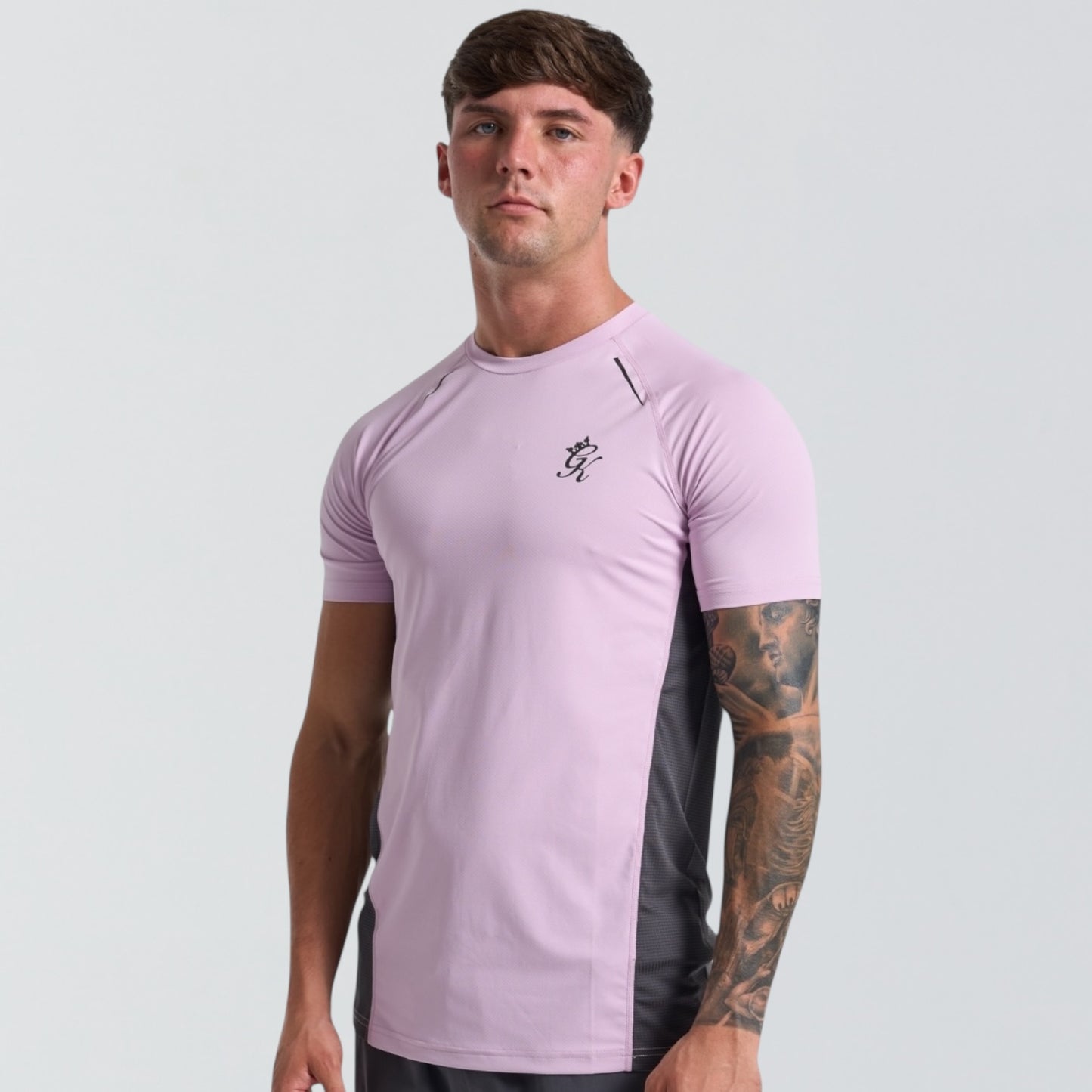 GymKing Flex 2.0 Tee - Graphite/Dusky Lilac