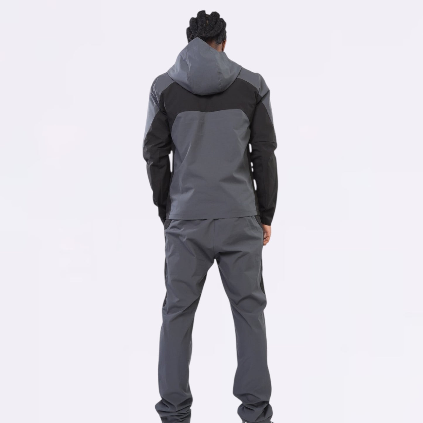 Griid Triple G Set - Windrunner & Pant - Shadow Grey / Electric Blue
