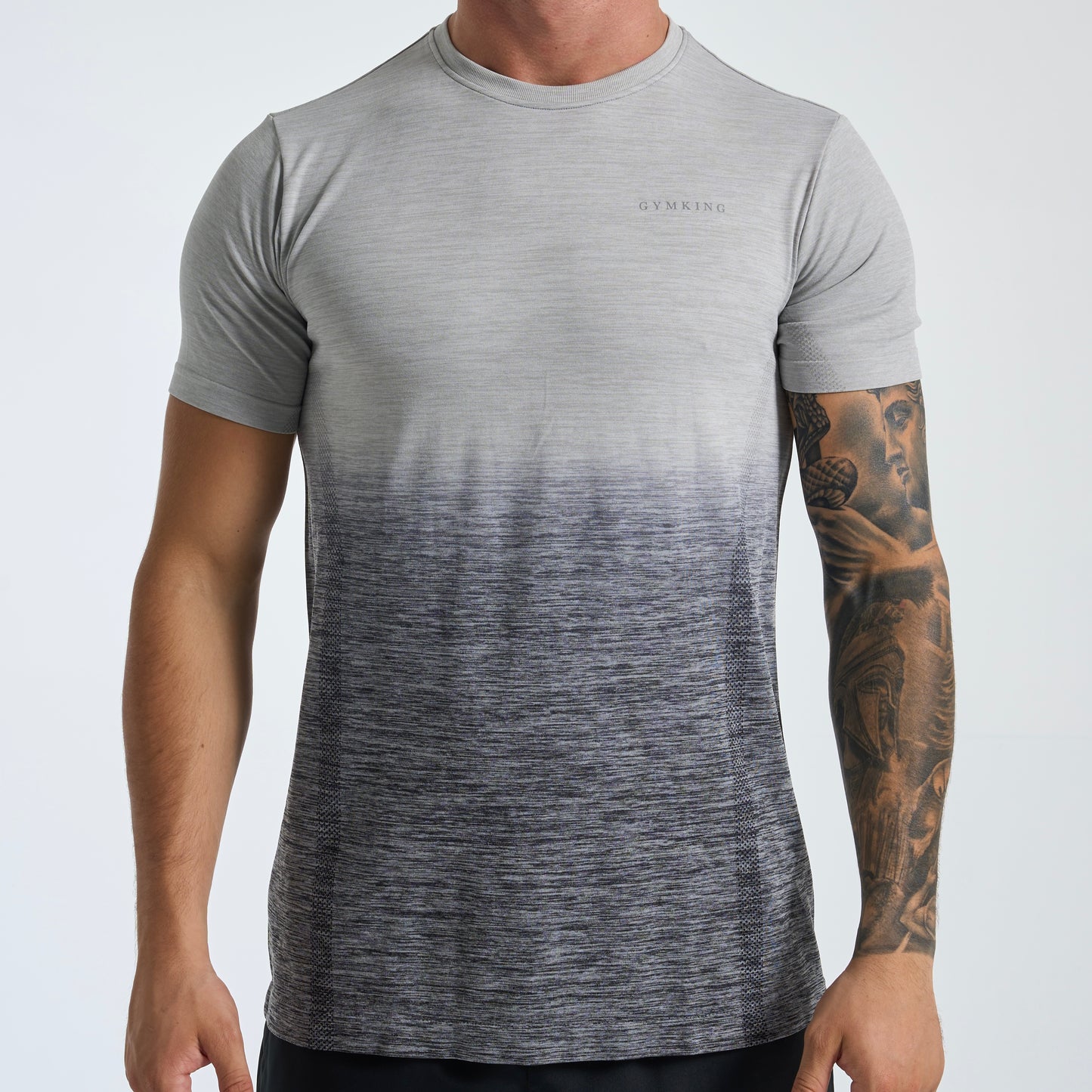 GymKing Relentless Ombré Seamless Set - Black / Urban Grey