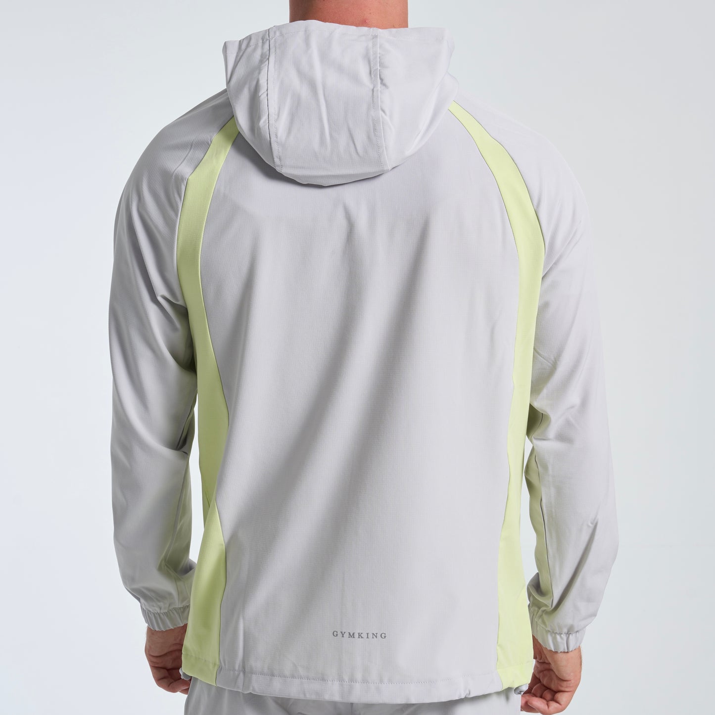 GymKing Flex 2.0 Jacket & Shorts Set - Light Grey/Sherbet Lime