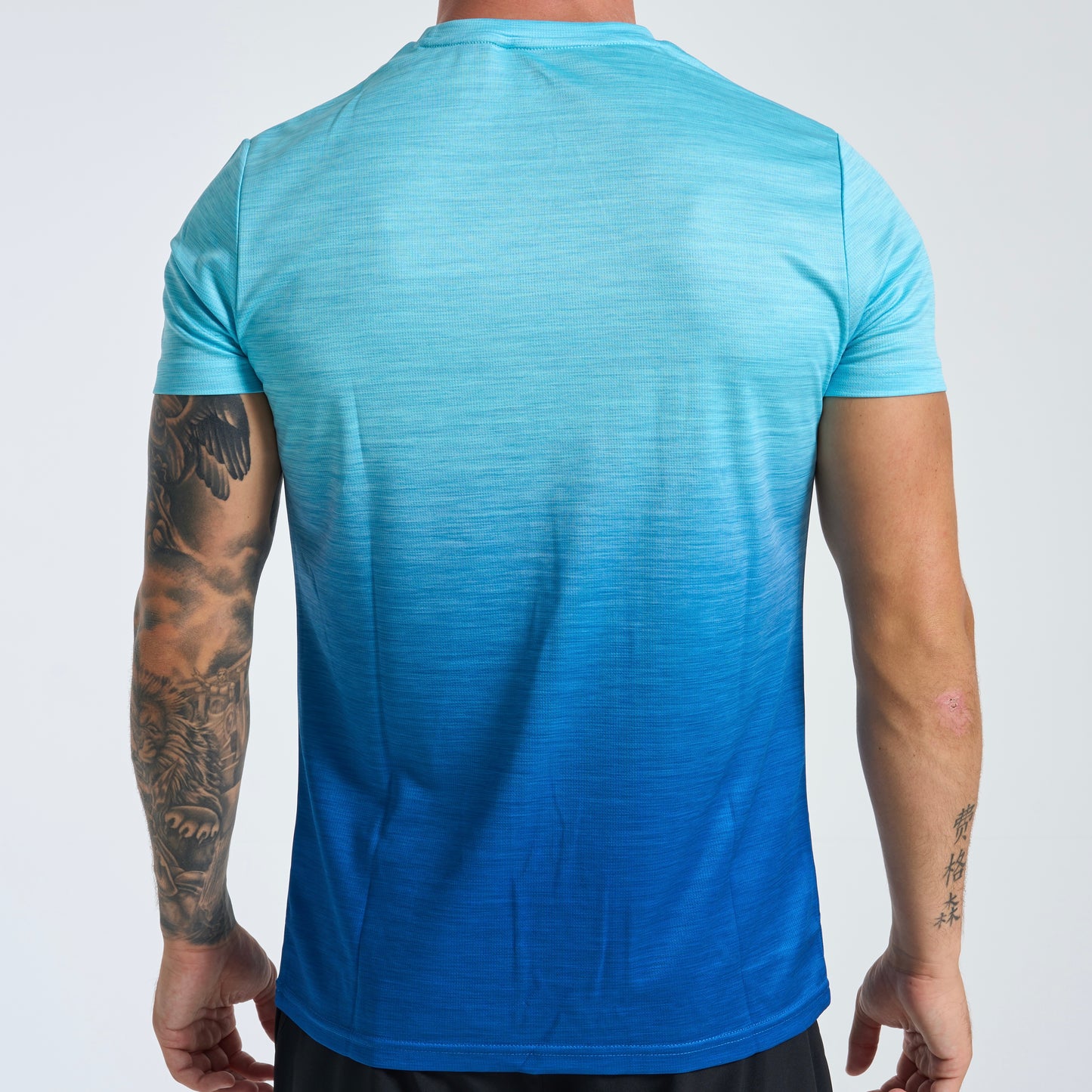 GymKing Ombre Space Dye Tee - Ocean Breeze