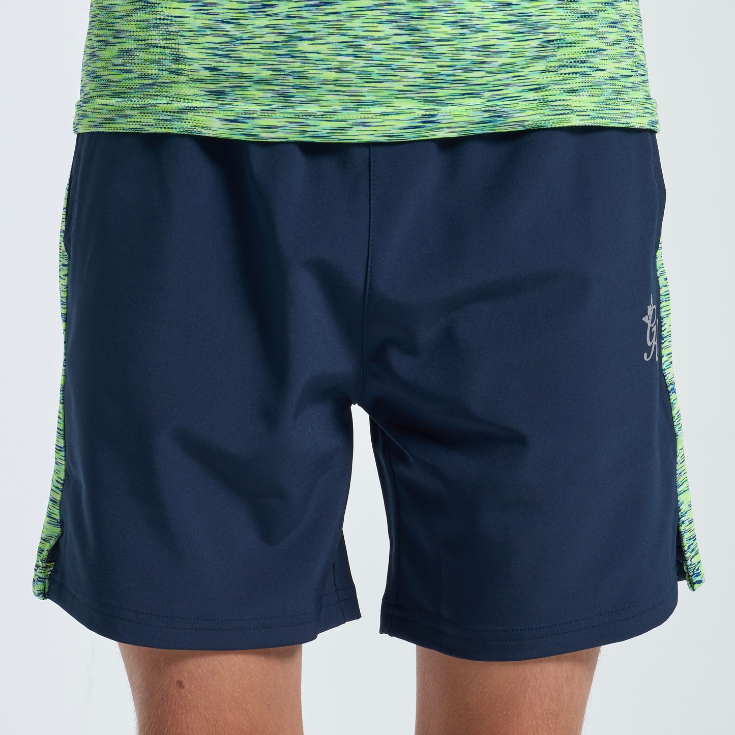 GymKing Seamless Space Dye Set - Lime/Navy Grindle (Junior)