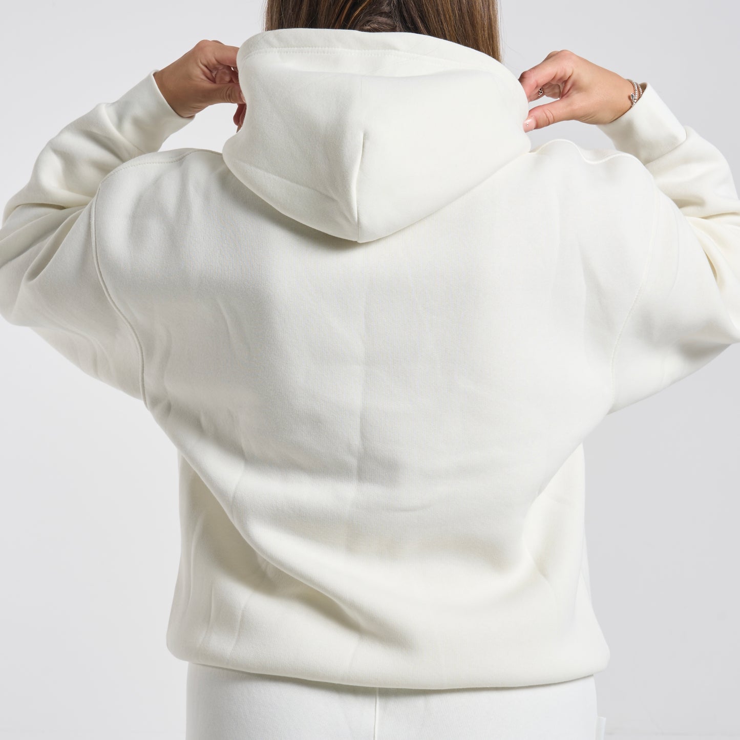 Gym King 365 Relaxed Fit Fleece Hoodie - Cream