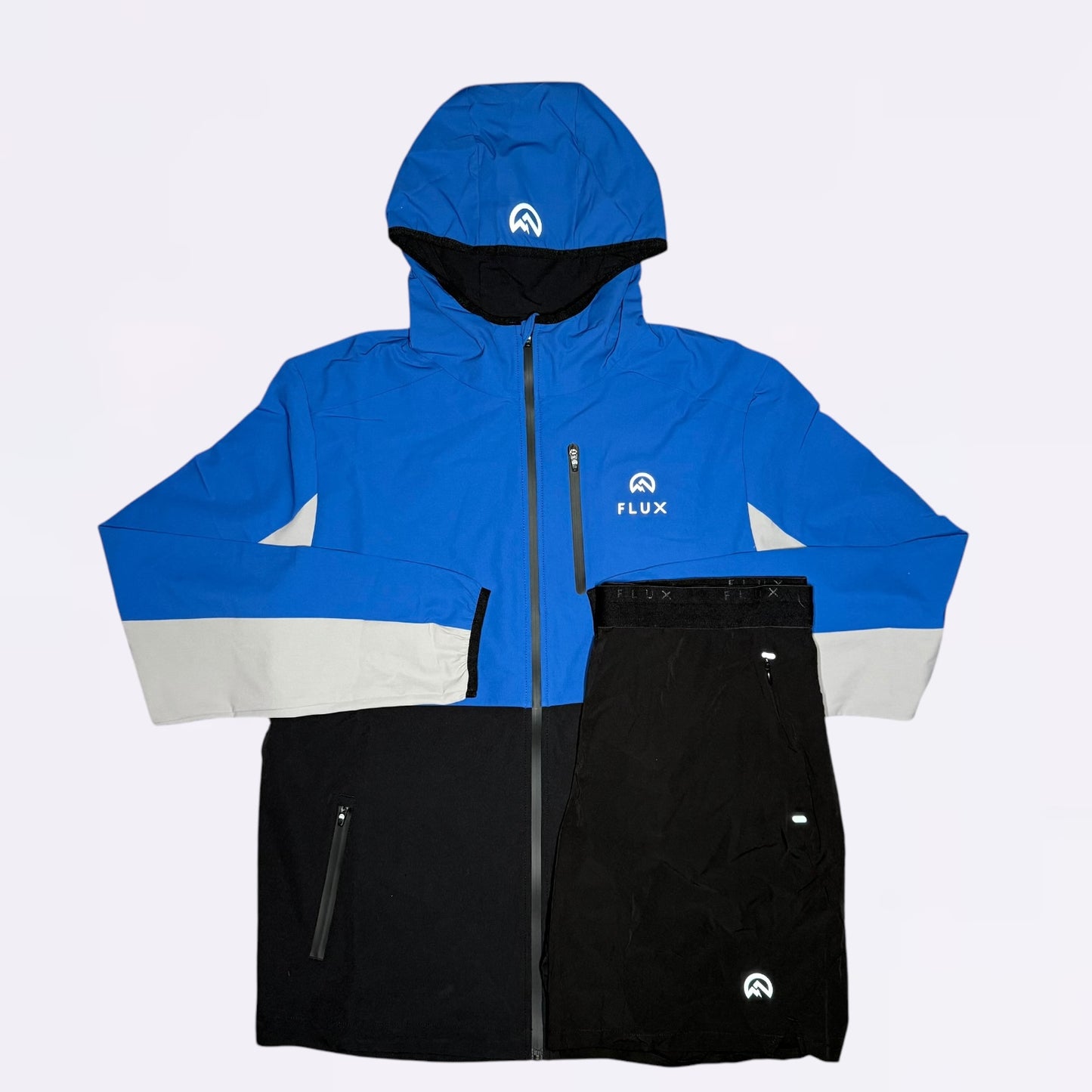 Flux Versatility Set - Jacket & Shorts - Black / Blue