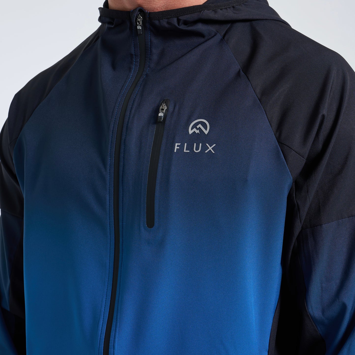 Flux Gradient & Performance Set - Jacket & Shorts - Blue / Black