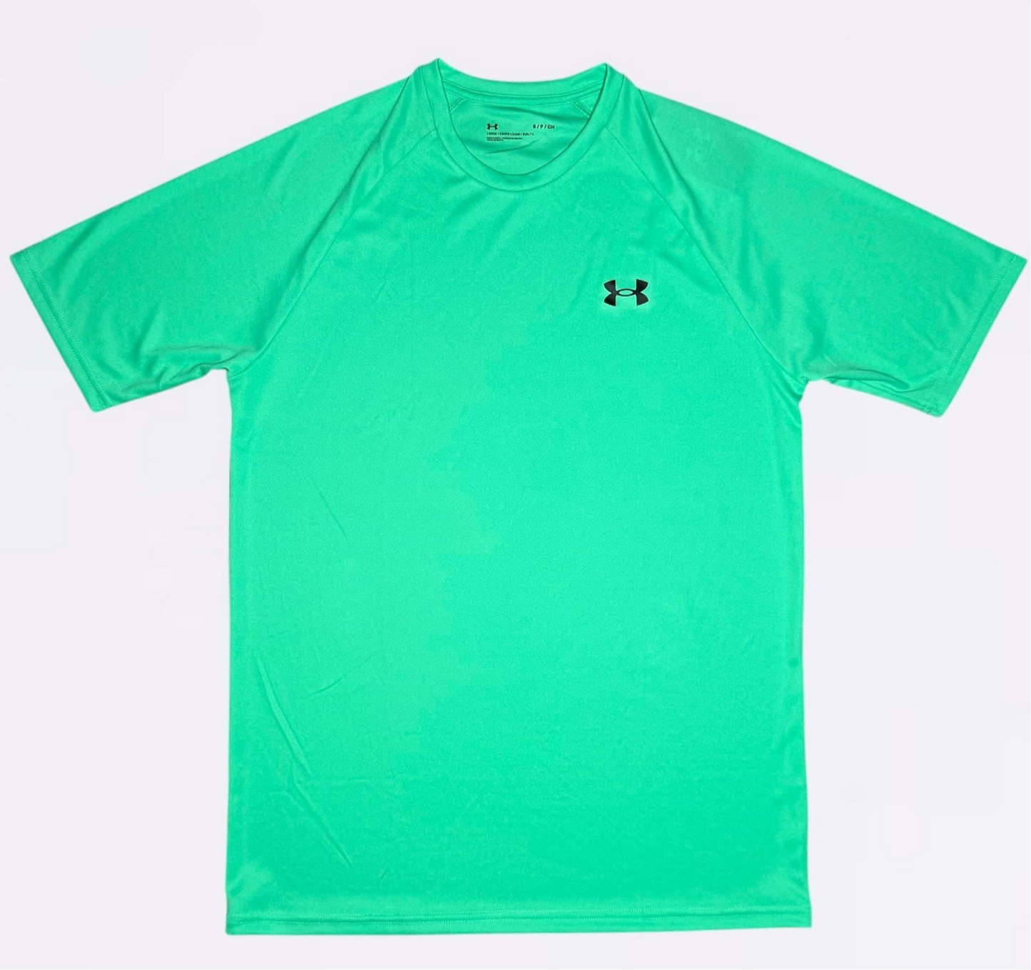 Under Armour Tech / Speed Stride Set - Tee & Shorts - Green / Grey