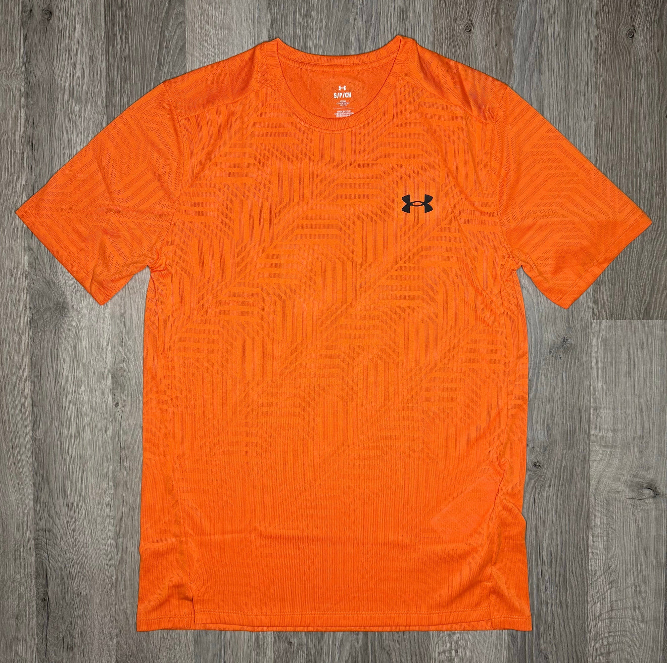 Under Armour Geotessa Set - Tee & Shorts - Orange / Black