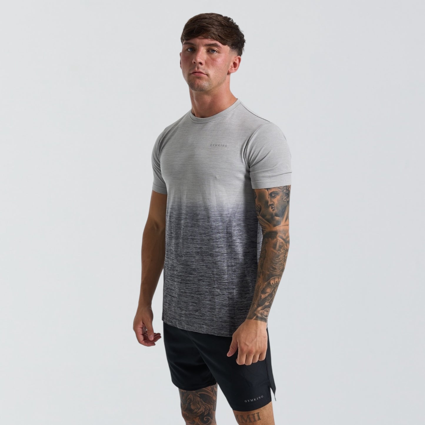GymKing Relentless Ombré Seamless Set - Black / Urban Grey