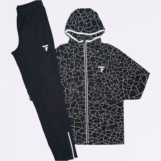 GRIID Set - Windrunner & Bottoms - Concrete / Black