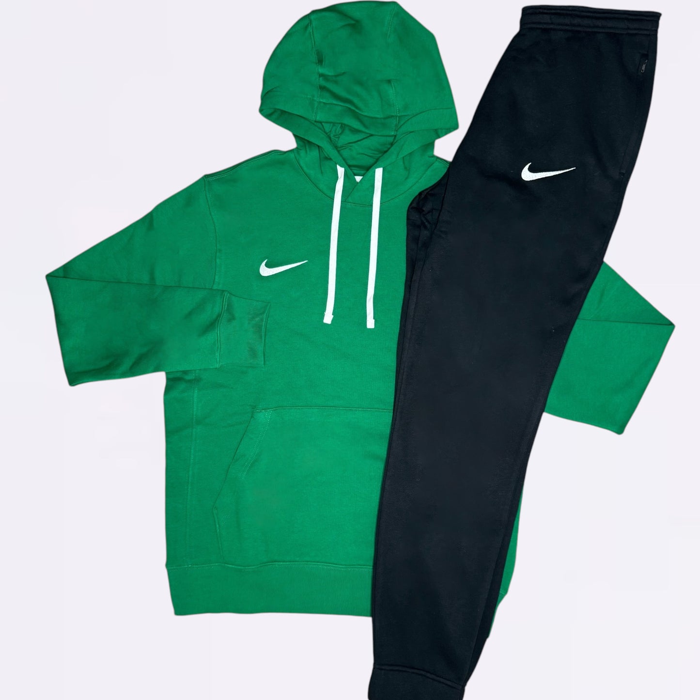Nike Park Hoodie & Joggers Set - Green / Black