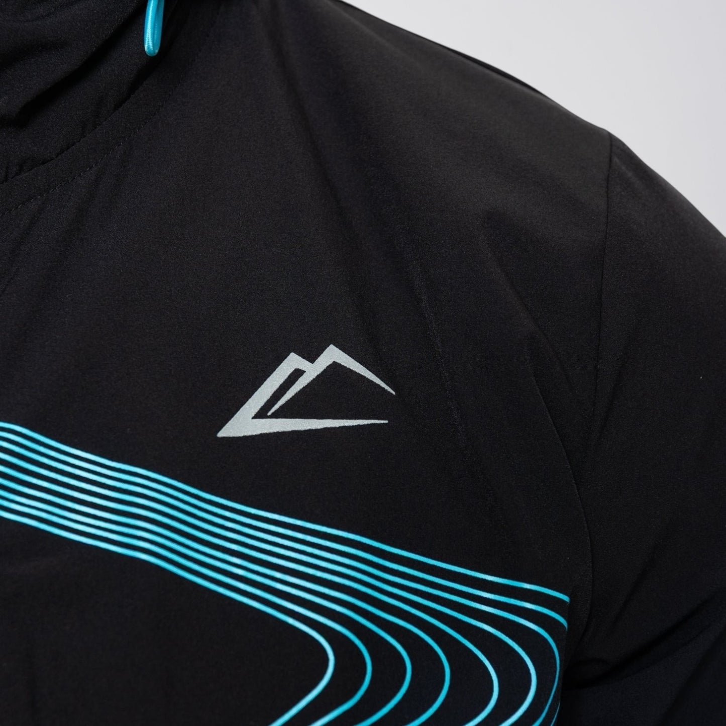 ActiveLine Wave Windrunner & Bottoms Set - Black / Turquoise