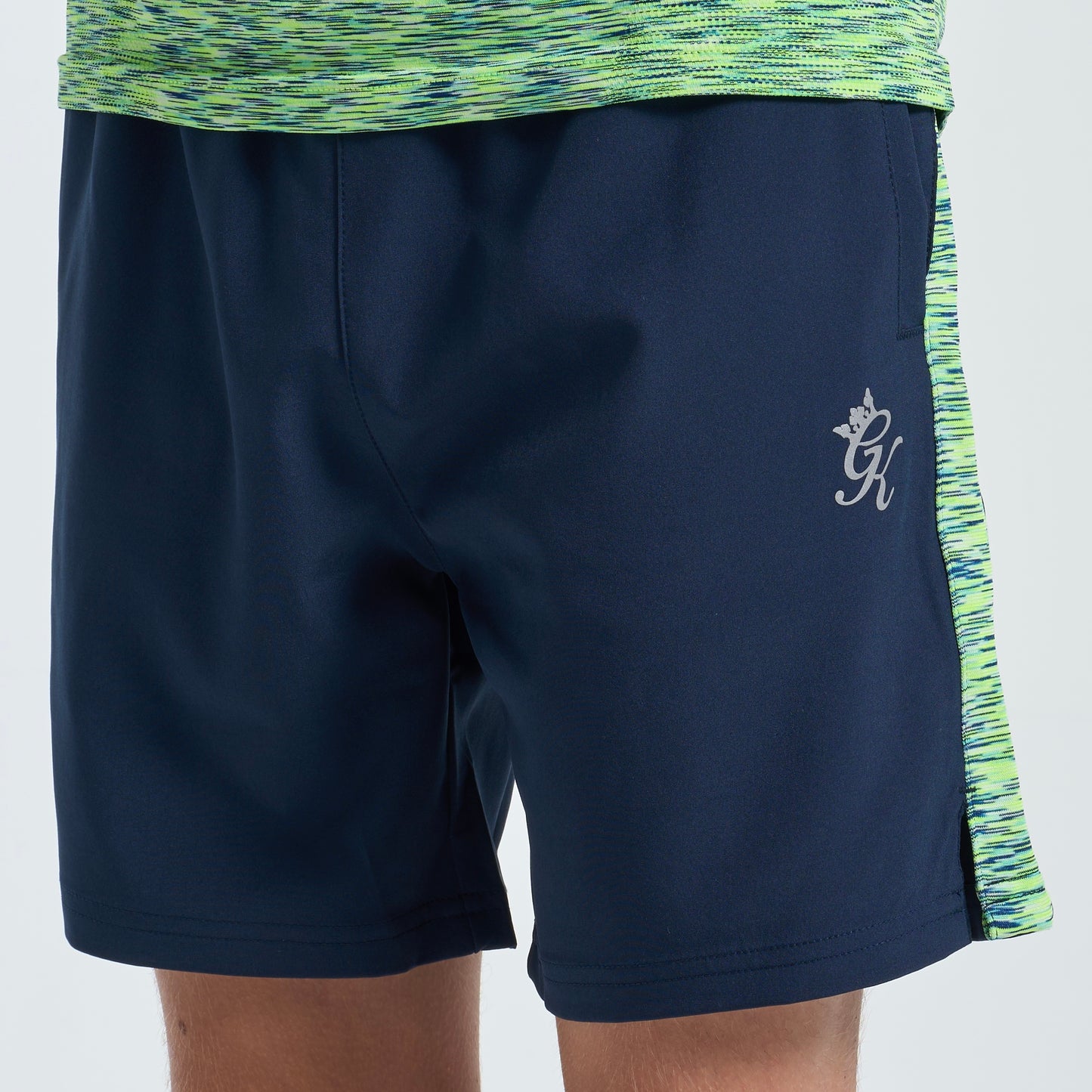 GymKing Seamless Space Dye Set - Lime/Navy Grindle (Junior)