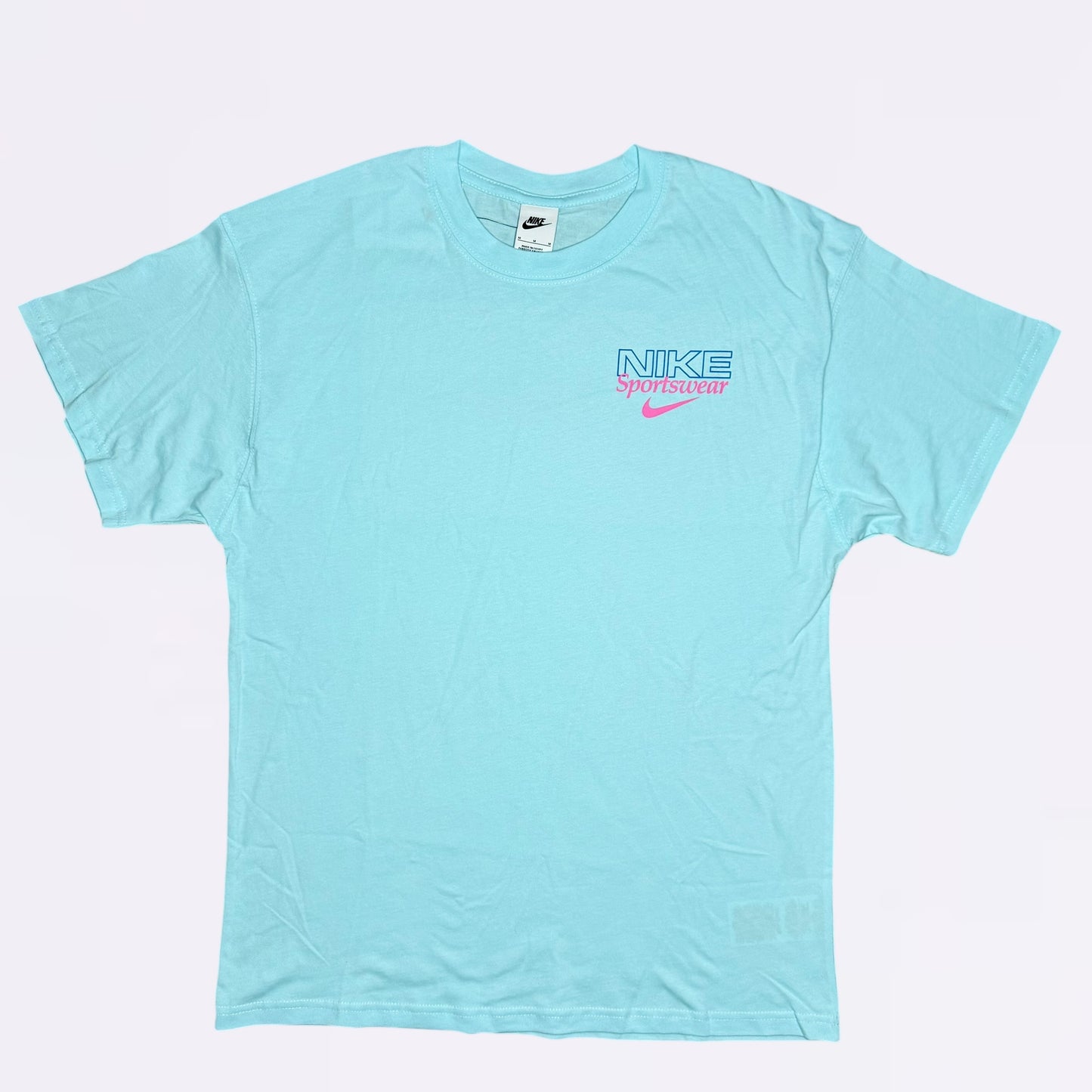Nike Graphic Cotton Set - Tee & Shorts - Blue