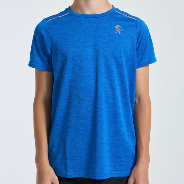 GymKing Element Tee - Somic Blue Marl (Junior)