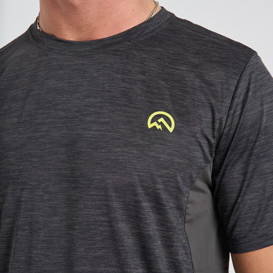 Flux Panel Tee - Black
