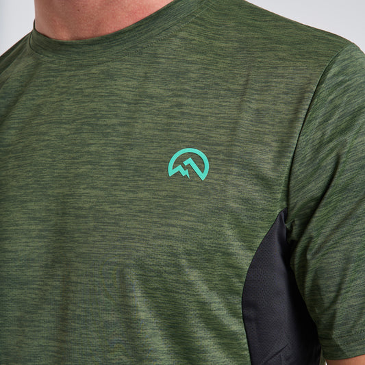 Flux Panel Tee - Sage