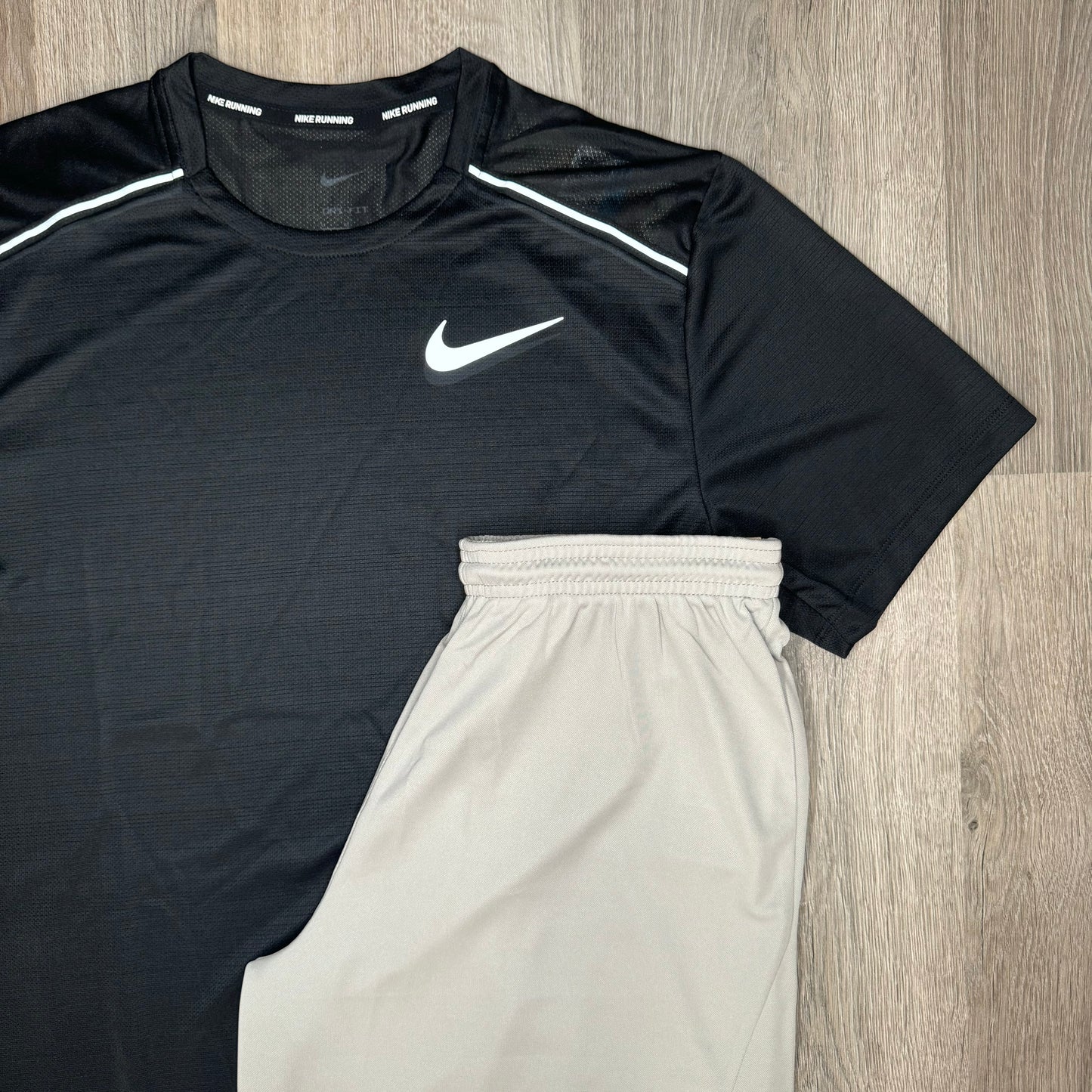 Nike Miler & Dri-Fit Set - Black / Grey