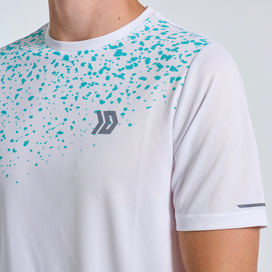 DASH Splatter Tee - White / Blue