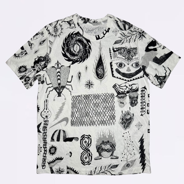 Nike Cotton Graffiti Tee - White