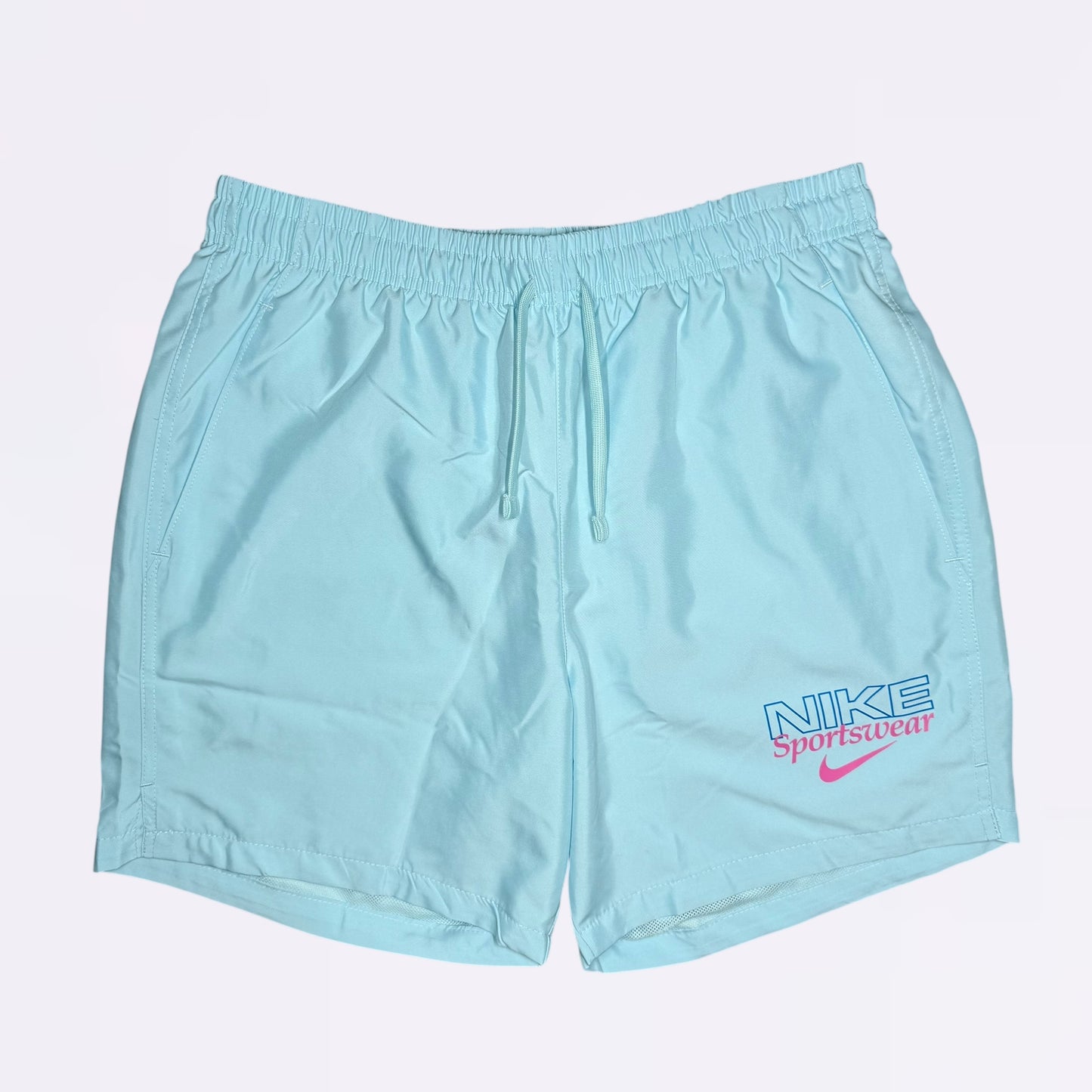 Nike Graphic Cotton Set - Tee & Shorts - Blue