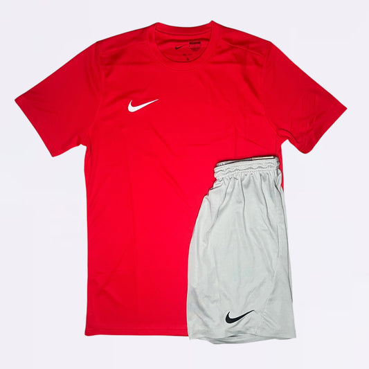 Nike Dri Fit Set - Red / Grey