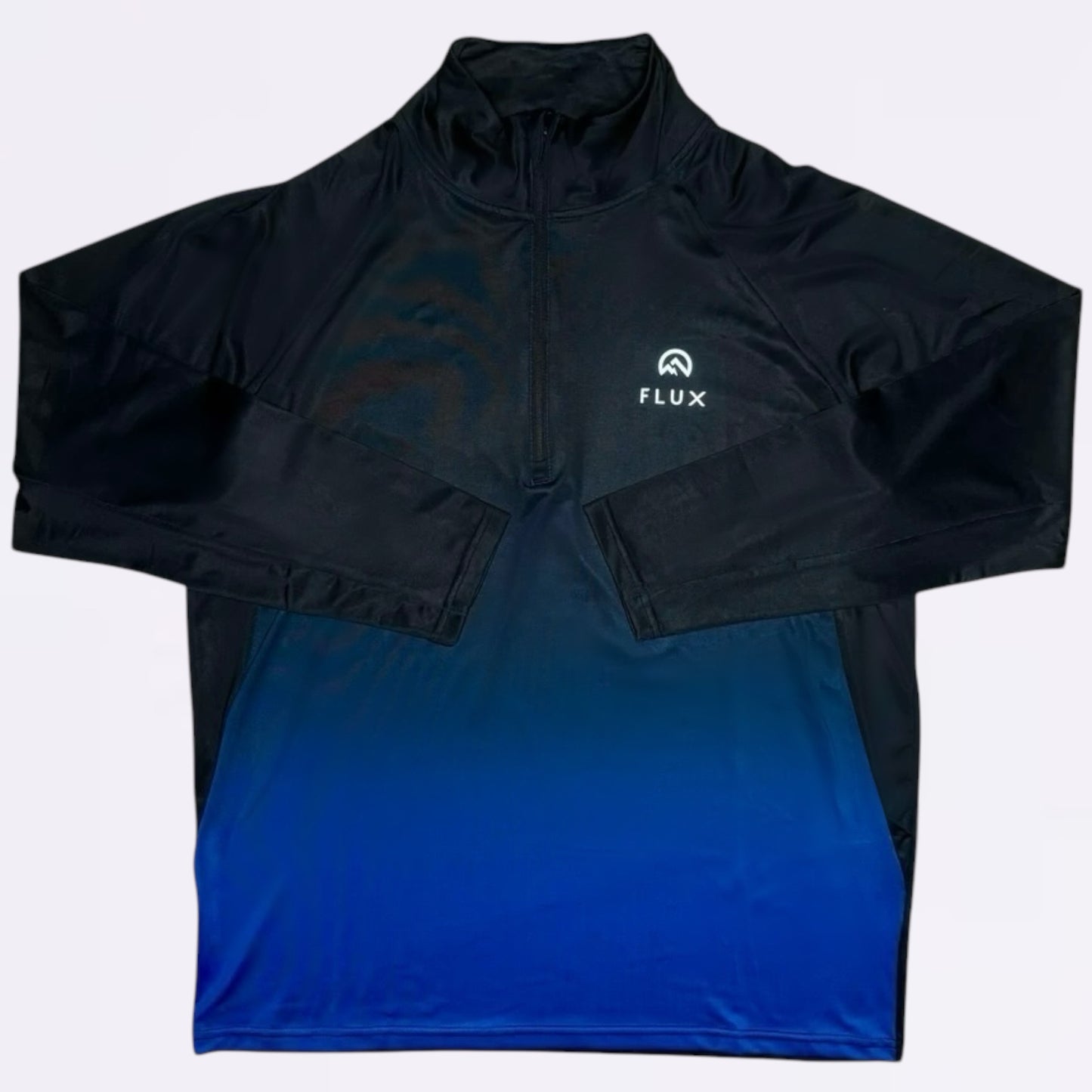 Flux Gradient Half Zip Black / Cobalt