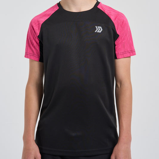 DASH Tee - Black / Pink (Junior)