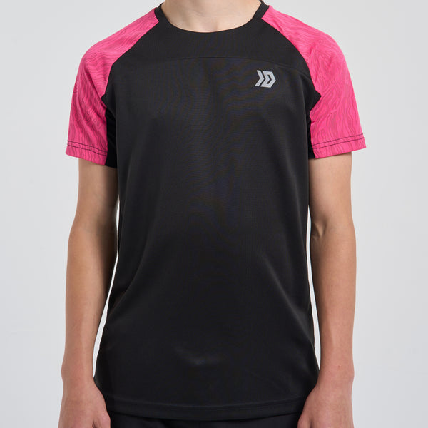 DASH Tee - Black / Pink (Junior)