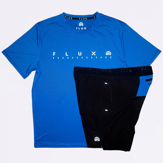 Flux Graphic & Performance Set - Black / Blue (Junior)