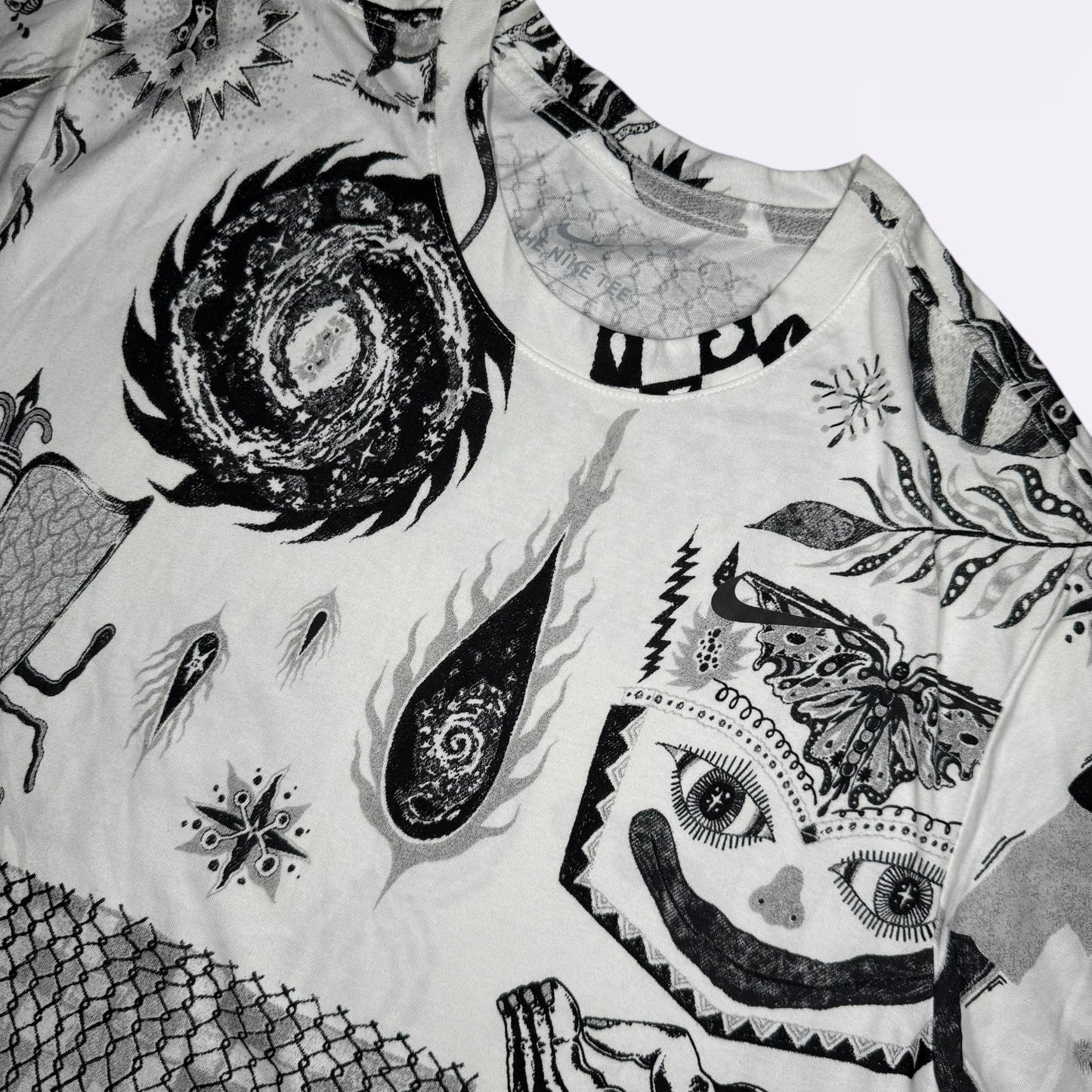 Nike Cotton Graffiti Tee - White