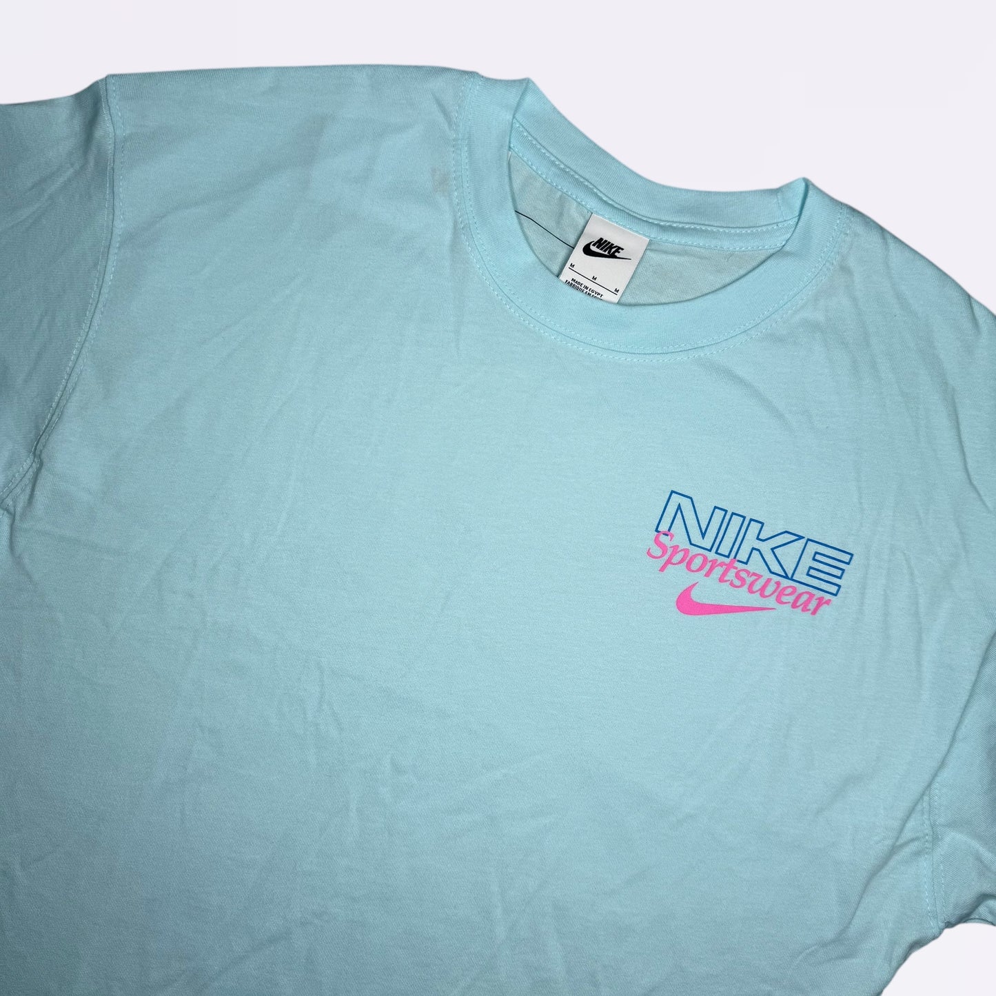 Nike Graphic Cotton Set - Tee & Shorts - Blue