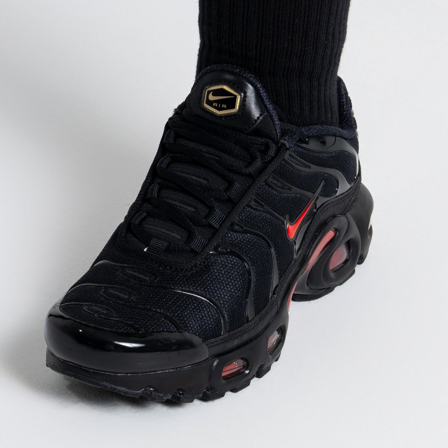 Nike Air Max Plus Black Red (Junior)