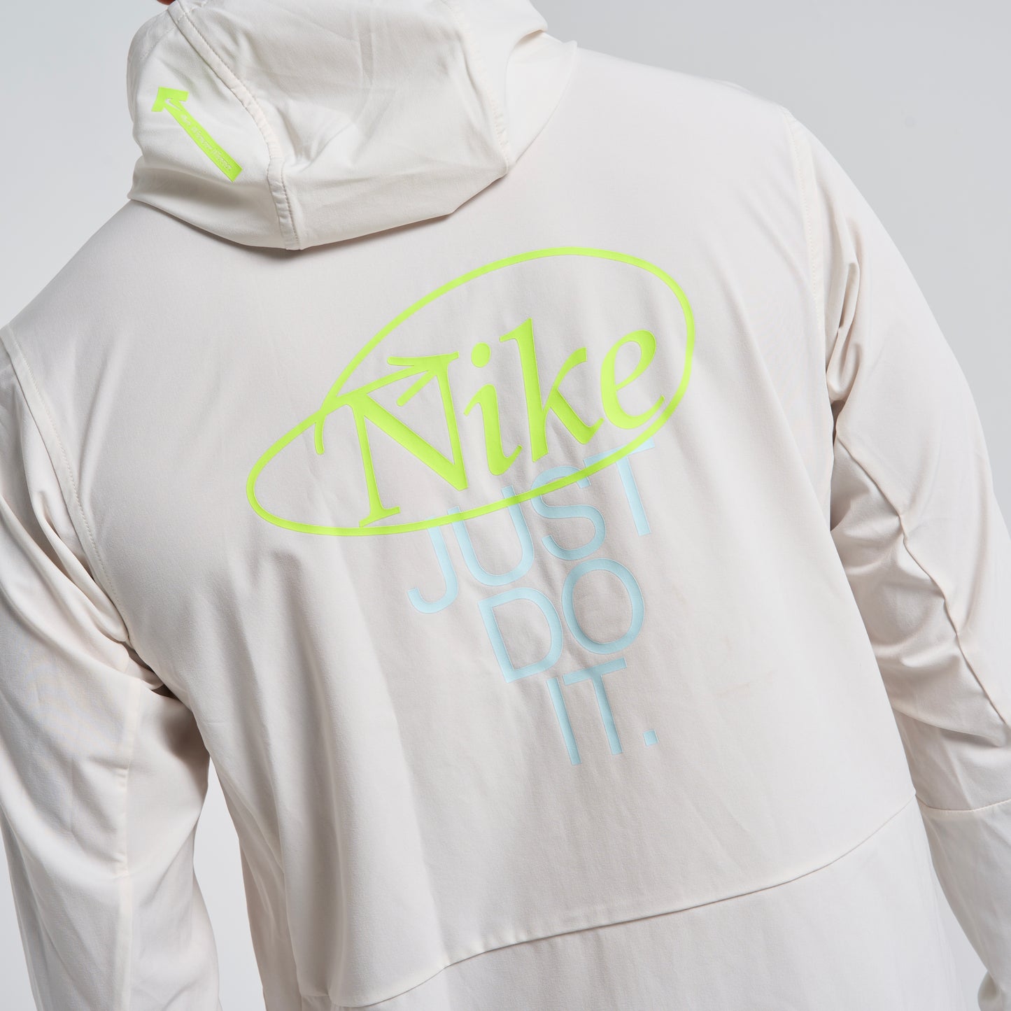 Nike Just Do It Windrunner - White / Neon