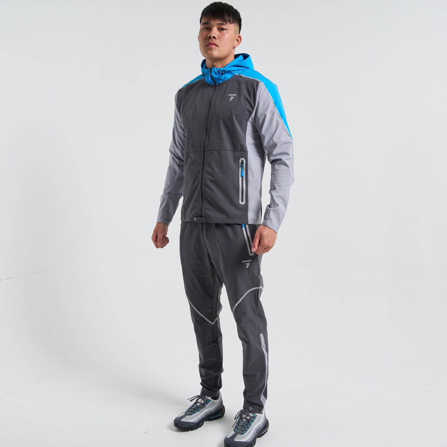 GRIID Reflect Windrunner Set - Grey / Blue