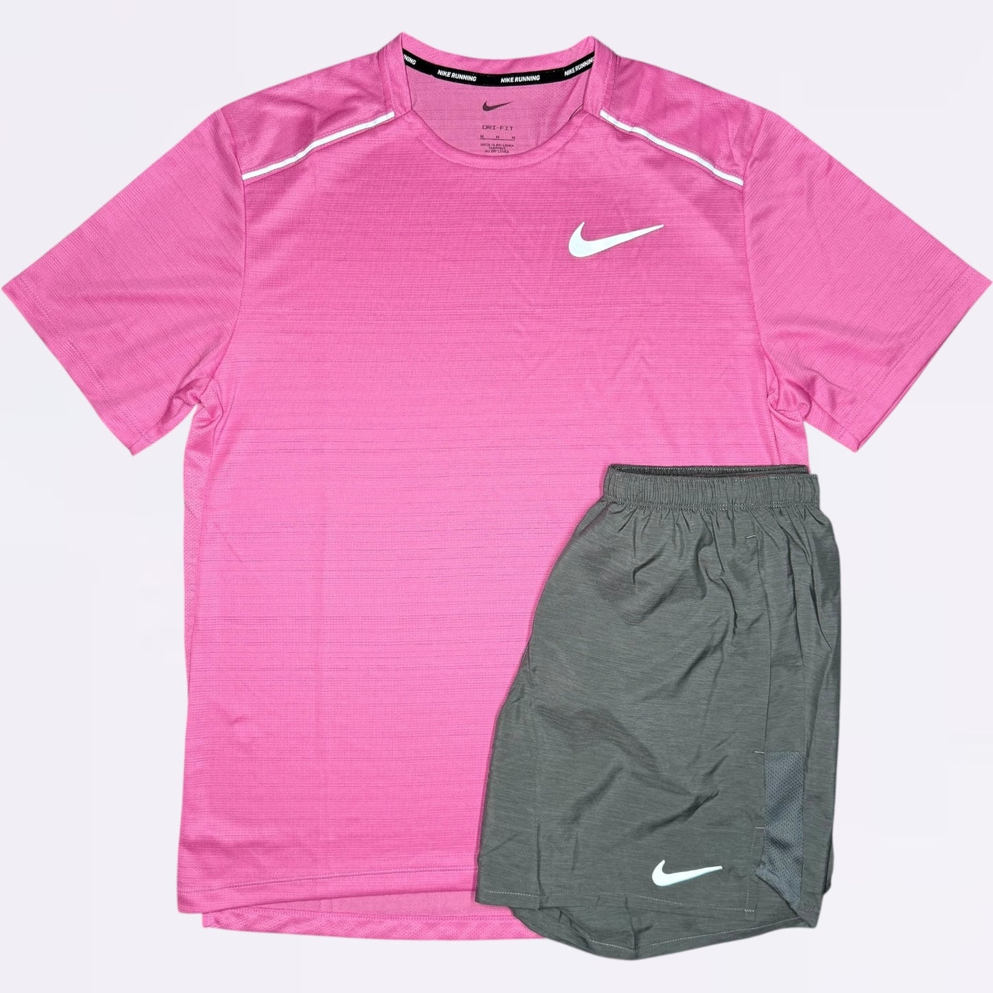 Nike Miler & Challenger Set - Playful Pink / Grey