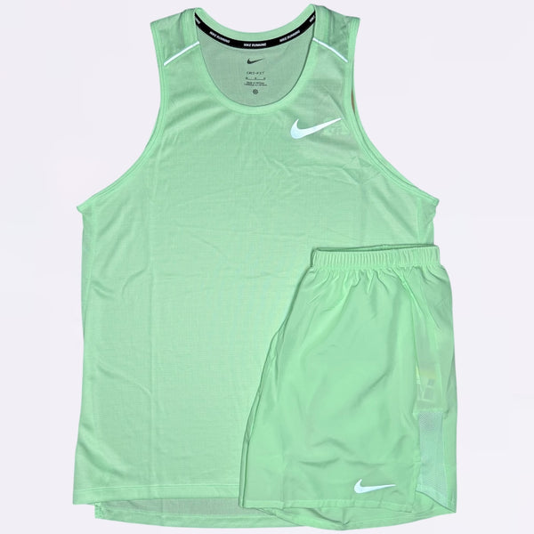 Nike Miler Vest Set - Vapour Green
