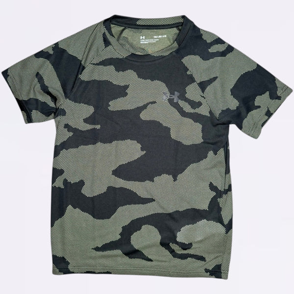 Under Armour Velocity Jacquard Tee Khaki Black (Junior)