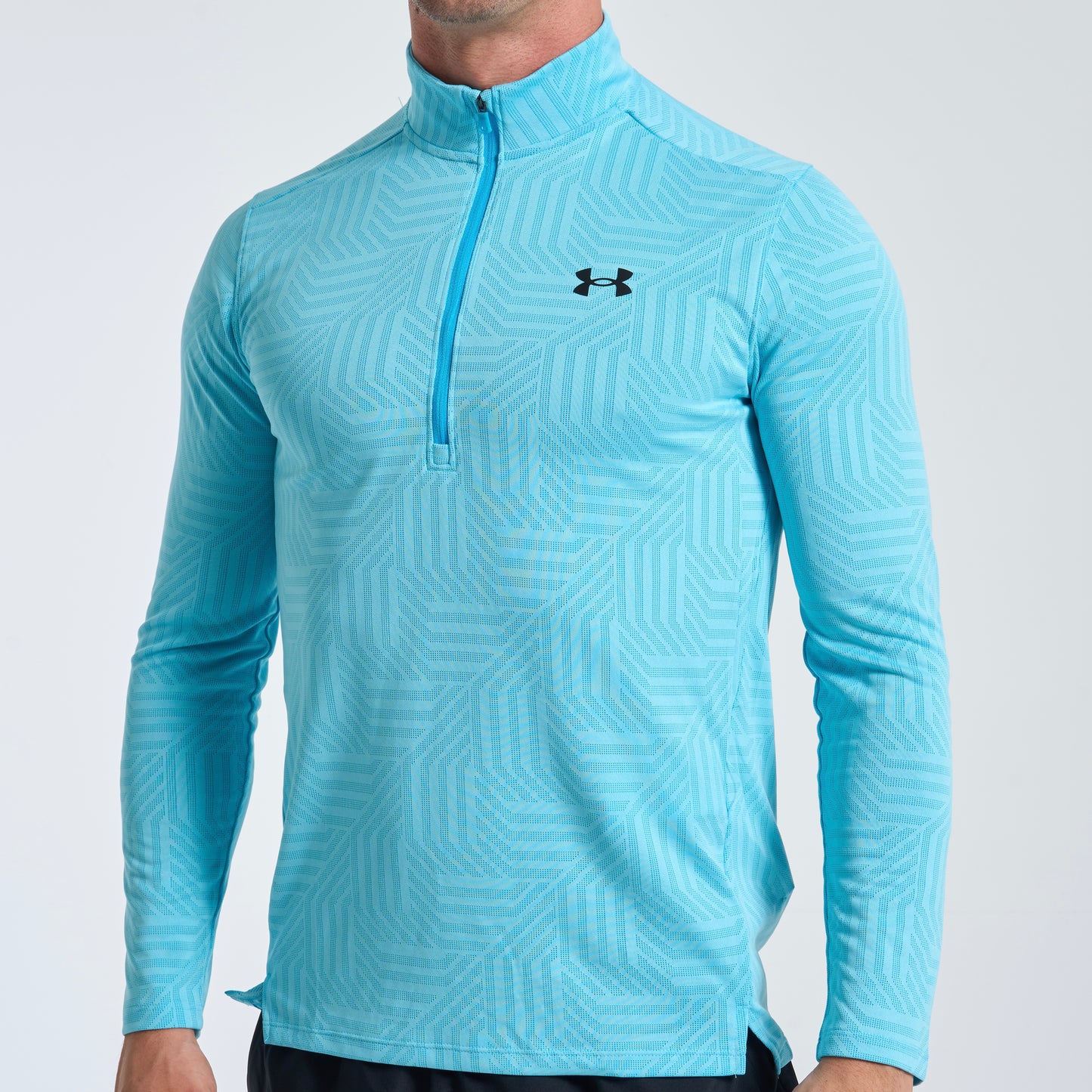 Under Armour Geotessa Tech Half Zip - Light Blue