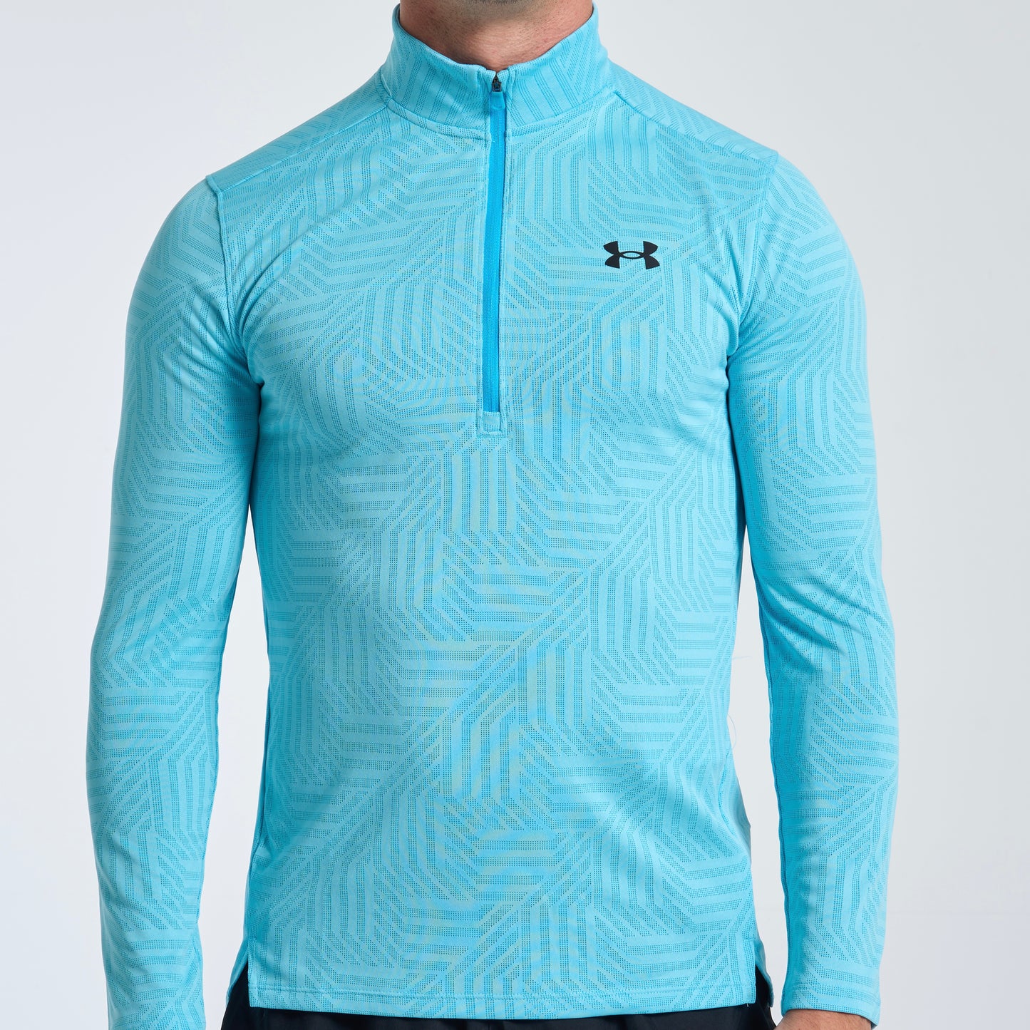 Under Armour Geotessa Tech Half Zip - Light Blue