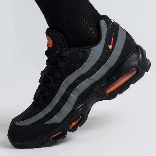 Nike Air Max 95 Black Orange Jewel Swoosh