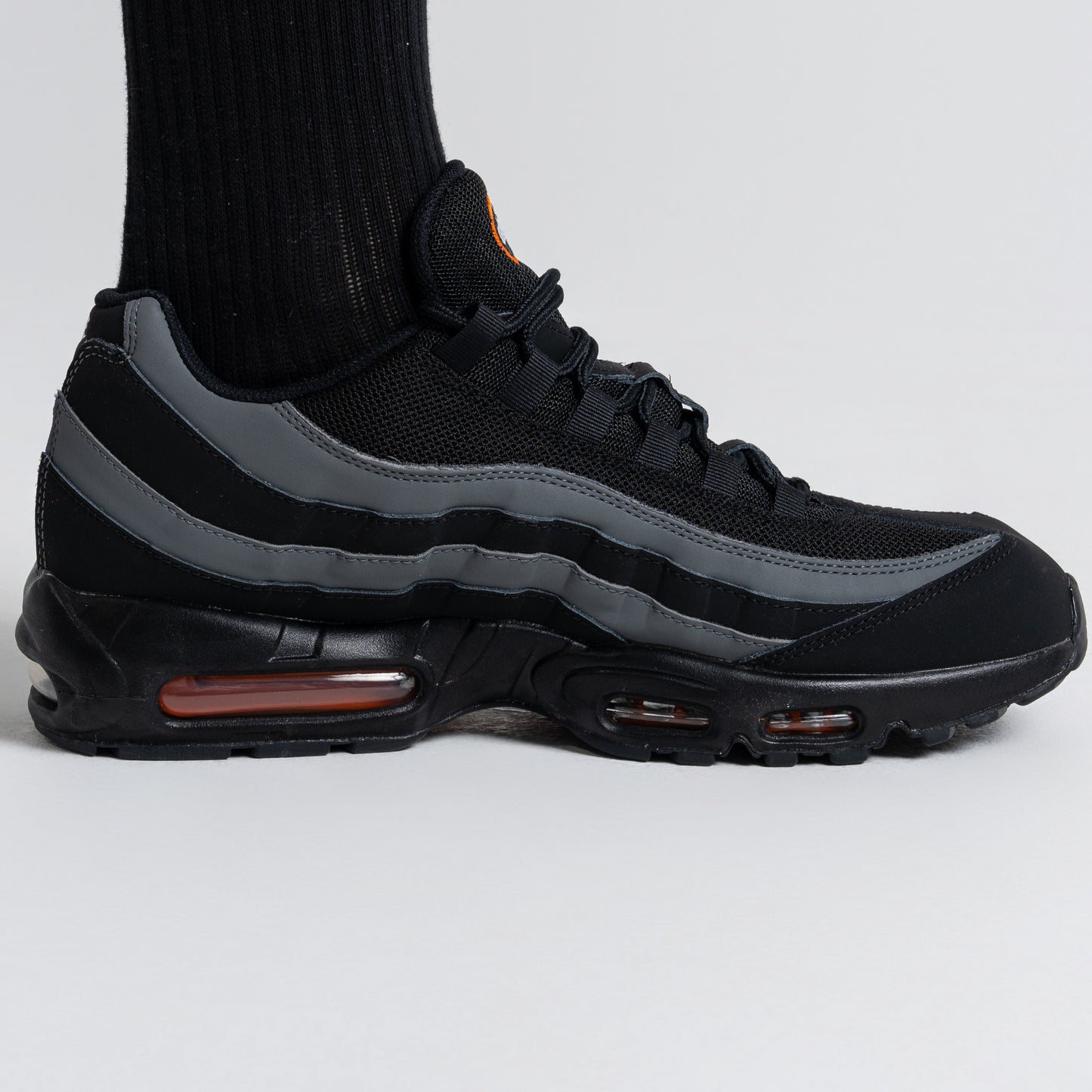Nike Air Max 95 Black Orange Jewel Swoosh