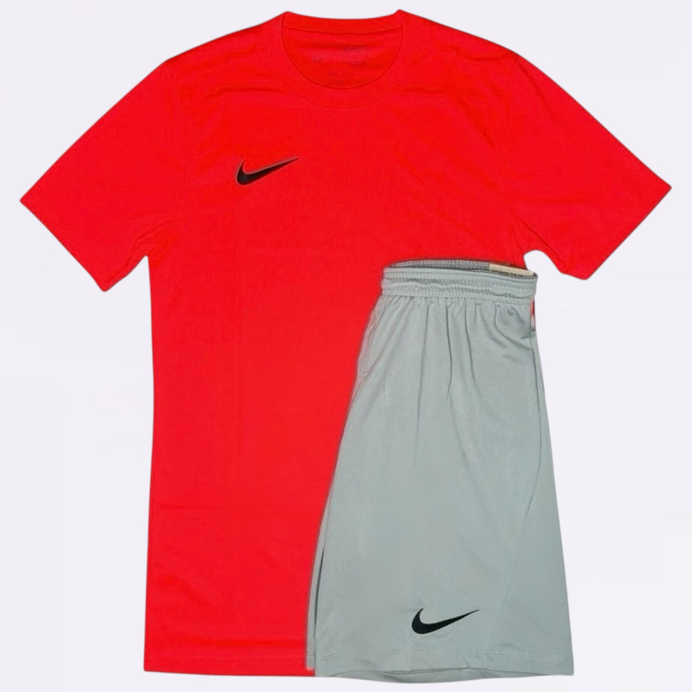 Nike Dri Fit Set - Crimson Red / Grey