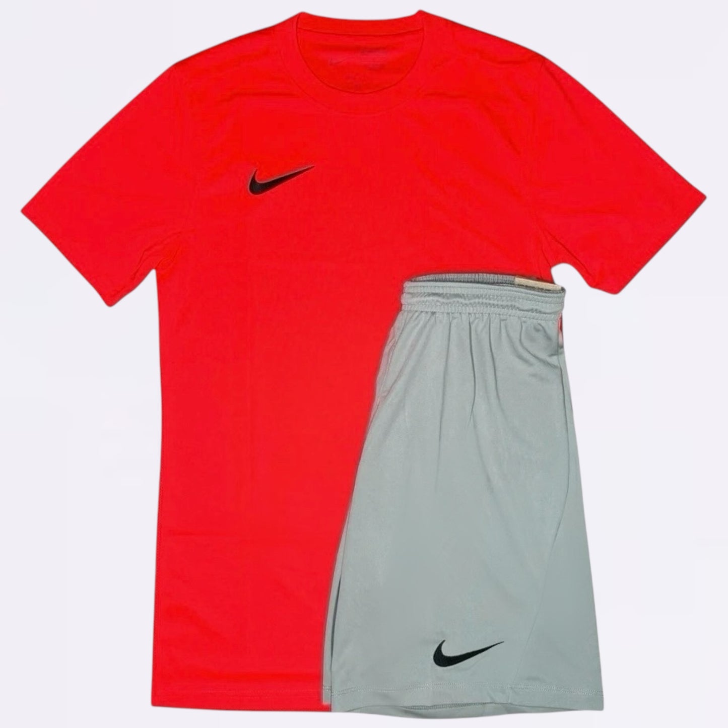 Nike Dri Fit Set - Crimson Red / Grey