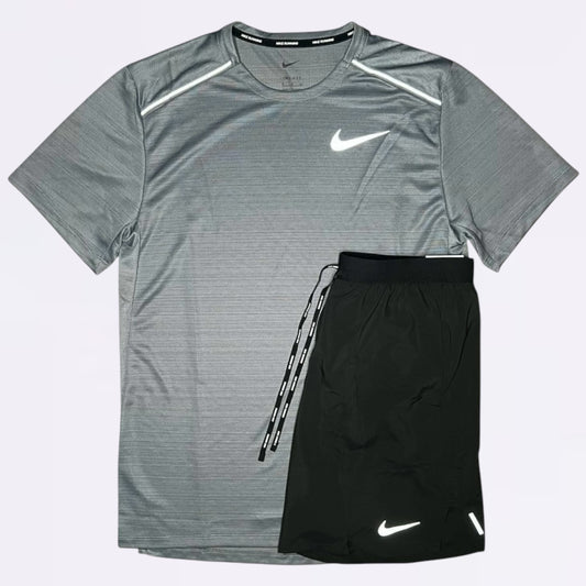 Nike Miler Set - Stone Grey / Black