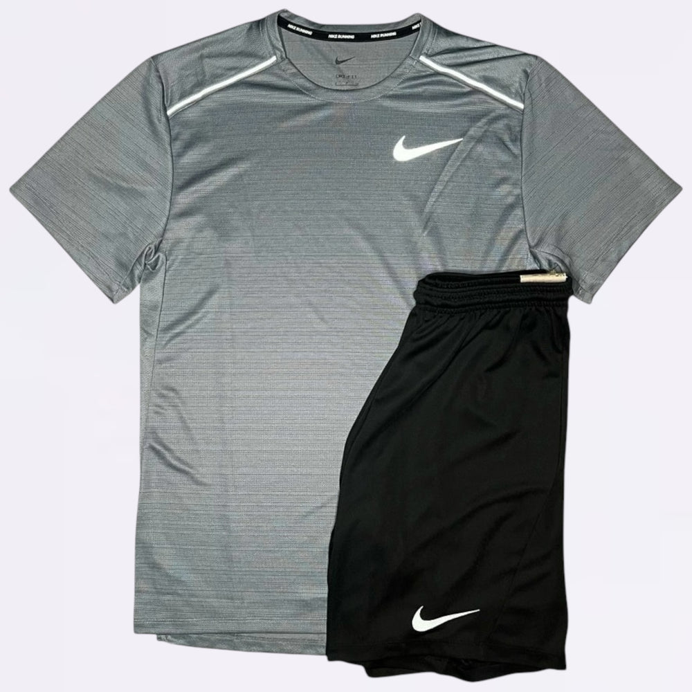 Nike Miler Set - Stone Grey / Black