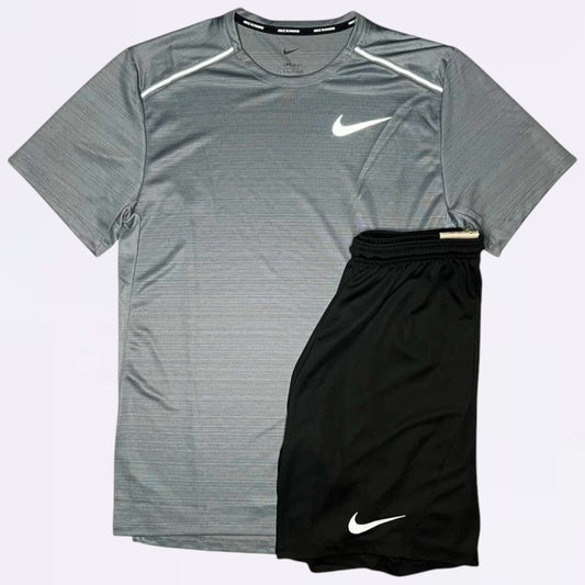 Nike Miler Set - Stone Grey / Black